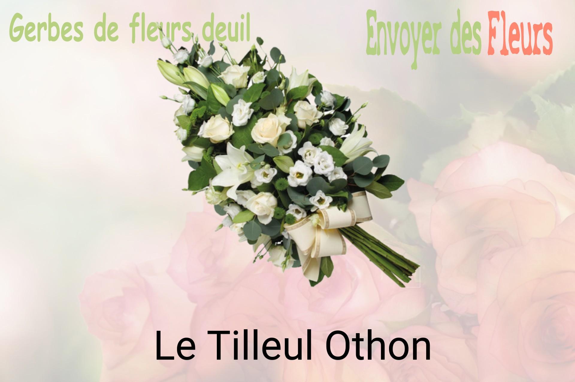 Gerbe de fleurs de deuil livrée à Le Tilleul-Othon